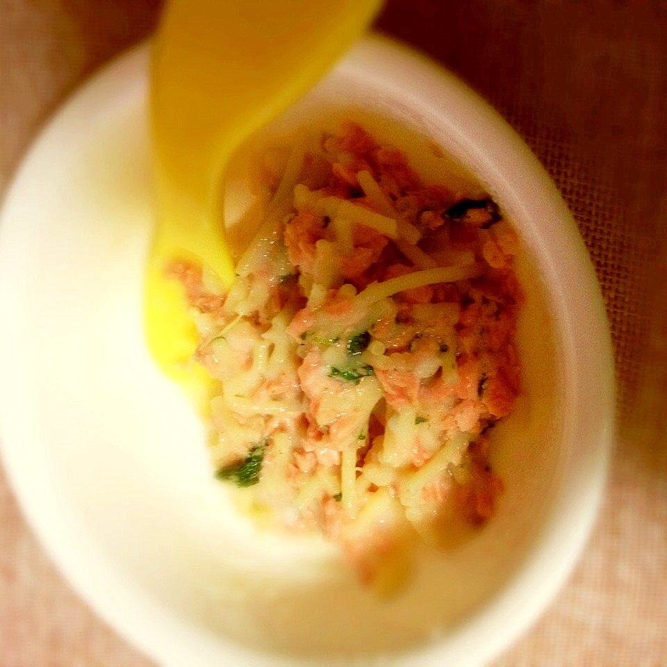 10ヶ月離乳食 鮭とほうれん草のパスタ レシピ 作り方 By いちご5040 楽天レシピ