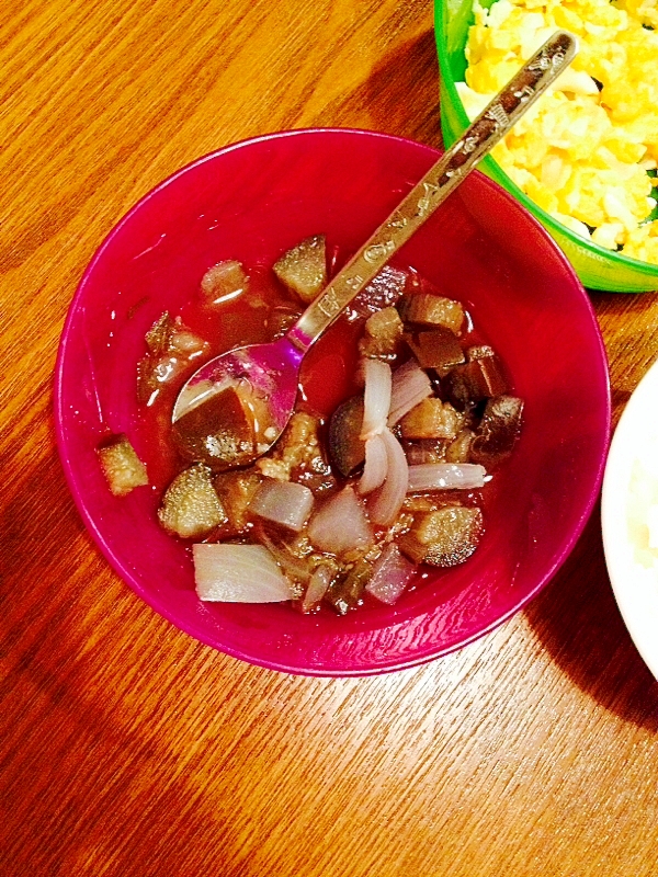 離乳食☆ナスと大根と玉ねぎのデミグラスソース煮