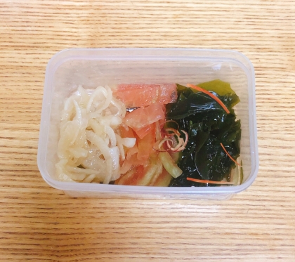 茗荷たっぷりᕷ*わかめとカニカマのポン酢和えꕤ୭*