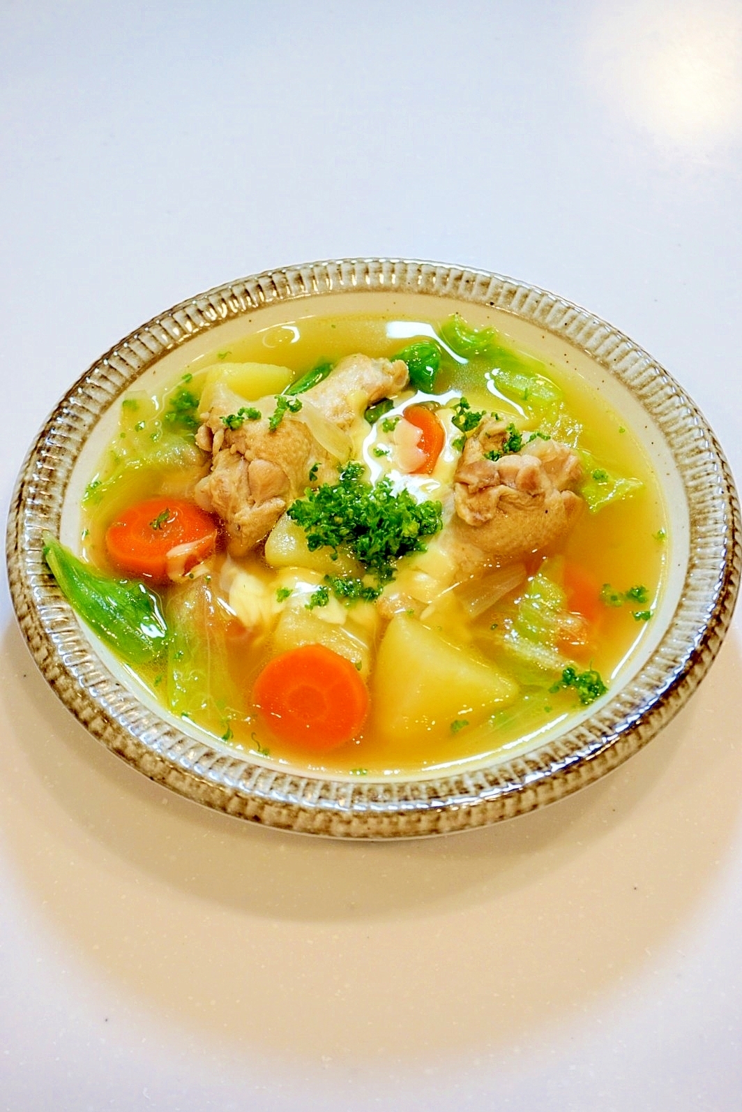 主菜になるスープ！鶏と野菜のスープ煮