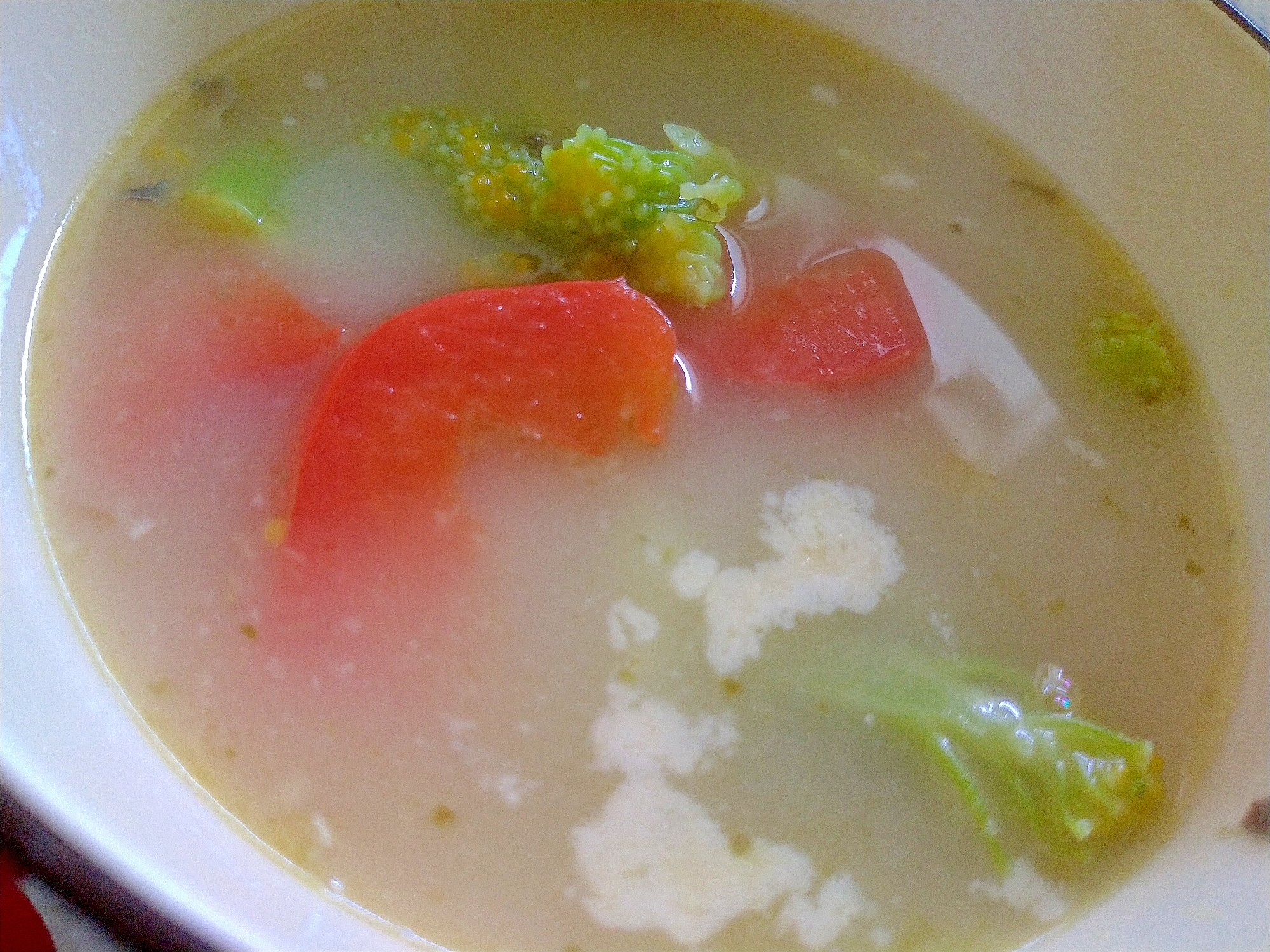 バジル風味クラムチャウダースープ