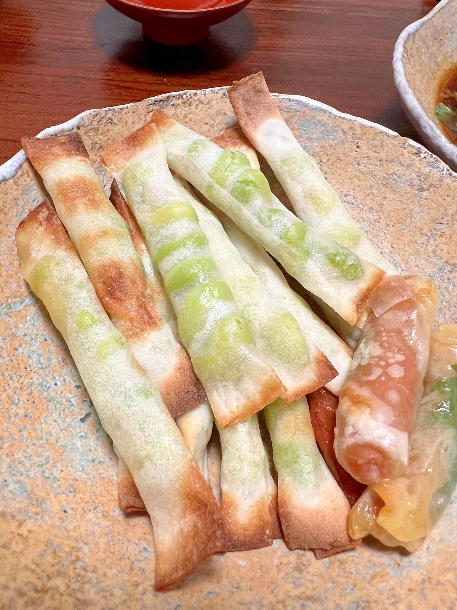 居酒屋メニュー枝豆春巻き