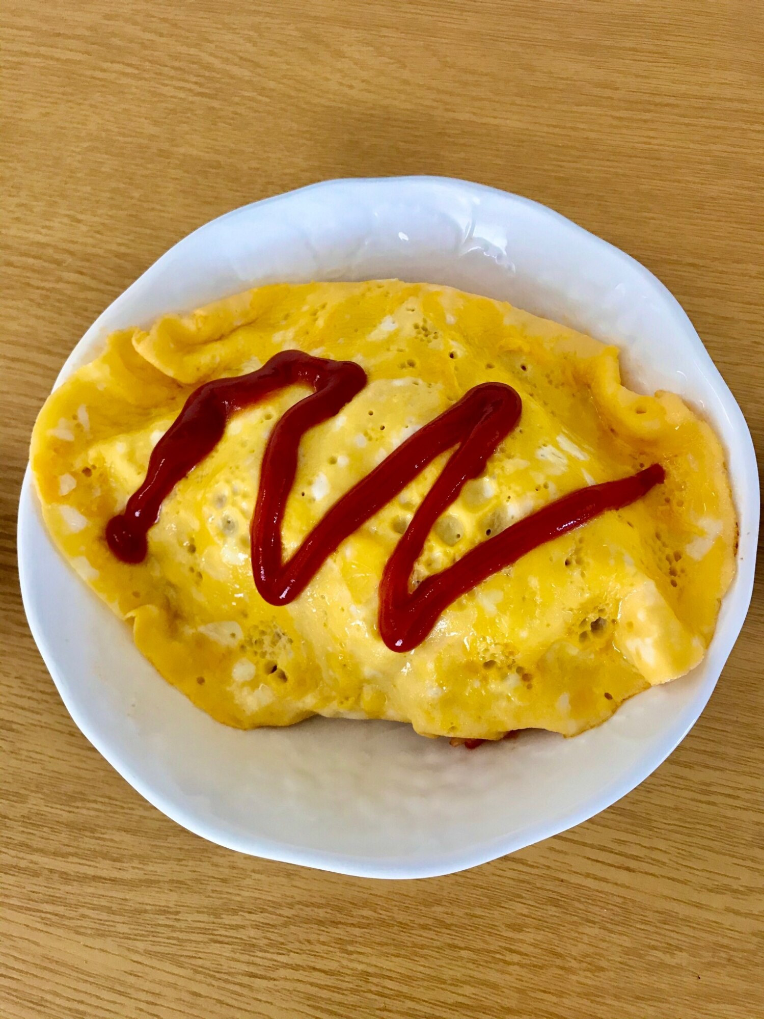 お腹満足！エリンギとベーコンのオムライス レシピ・作り方 by あやの