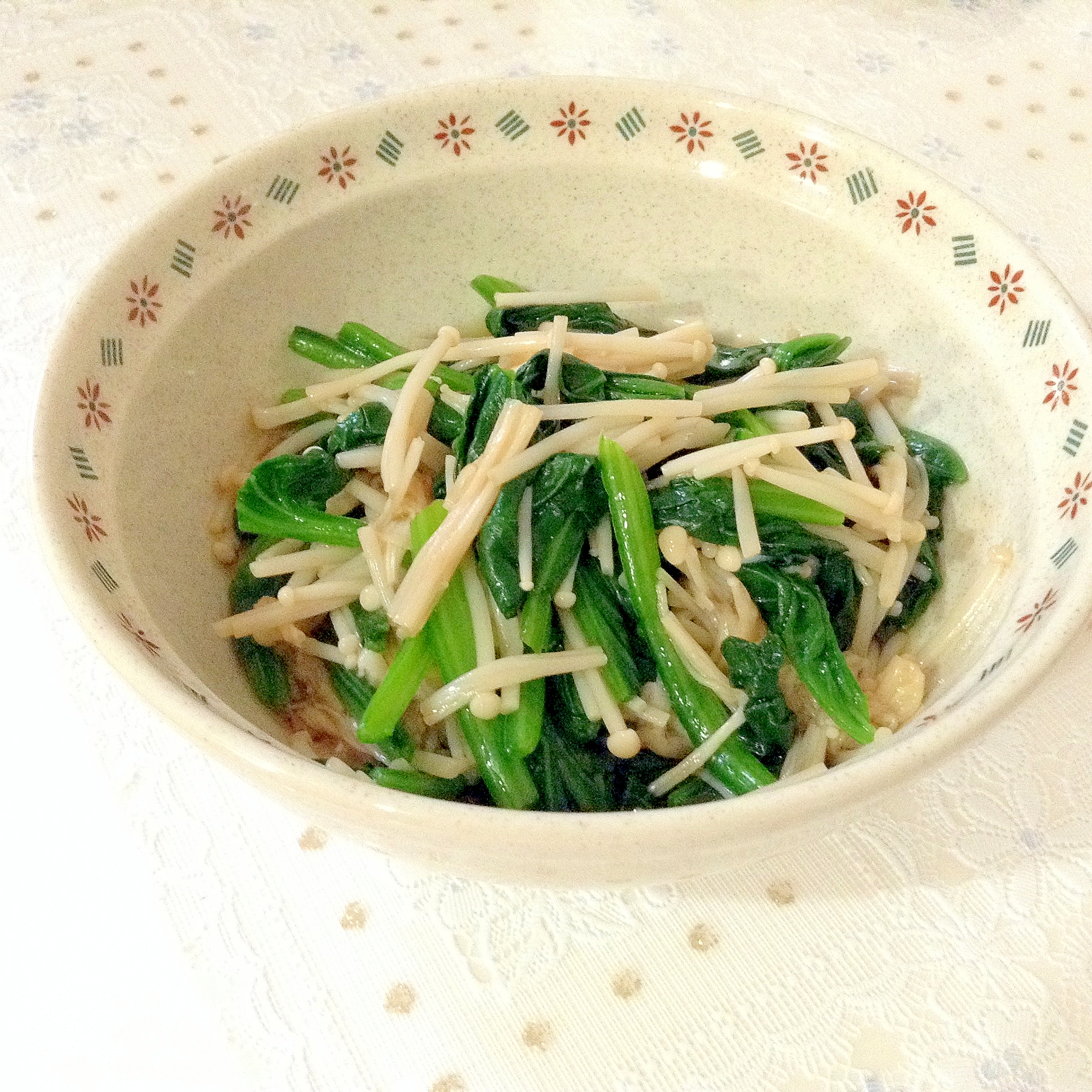 ほうれん草・えのき☆麺つゆ浸し