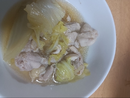 鶏肉と白菜の煮物