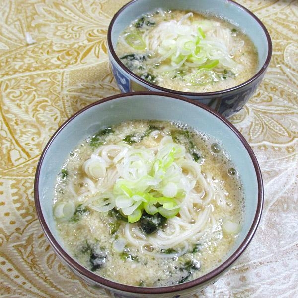 大和芋あおさ素麺汁