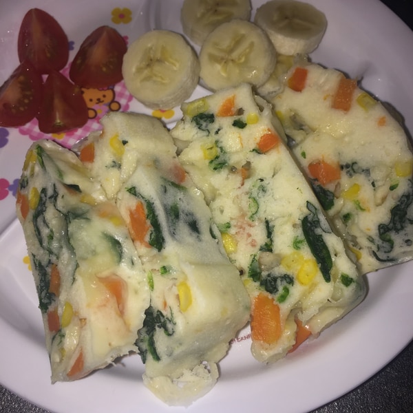 離乳食完了期 野菜たっぷりレンジで蒸しパン レシピ 作り方 By チィコロp 楽天レシピ 離乳食完了期 野菜たっぷりレンジで蒸しパン レシピ 作り方 By チィコロp 楽天レシピ