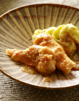 鶏胸肉も柔らか☆鶏肉のごまみそ照り焼き