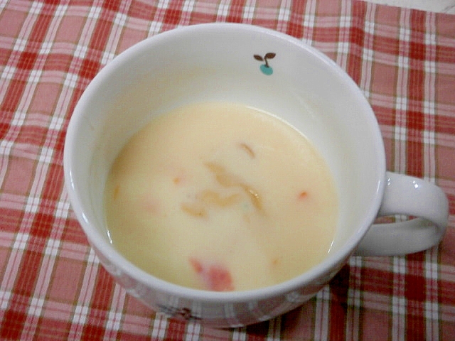 白い舞茸の豆乳ポタージュ
