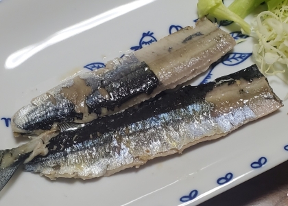 【グリルパンで】秋刀魚の塩焼き