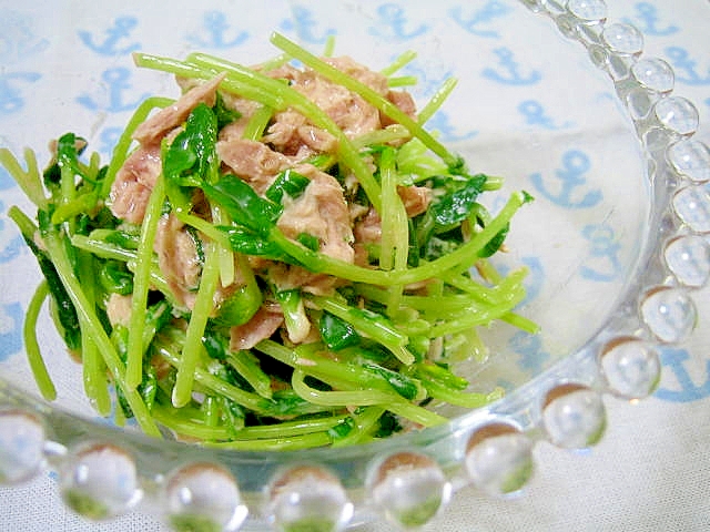 豆苗とツナのマヨネーズサラダ レシピ 作り方 By ミルク白うさぎ 楽天レシピ