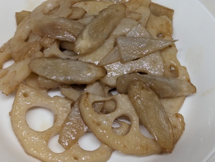 レンコンとごぼうのきんぴら