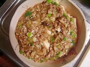 しめじで和風麻婆豆腐