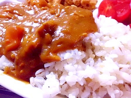 豚挽肉で　カレー♪