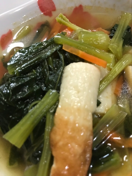 小松菜と竹輪の煮浸し