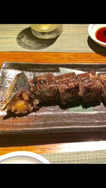 サンマの中に海苔巻きが‼️