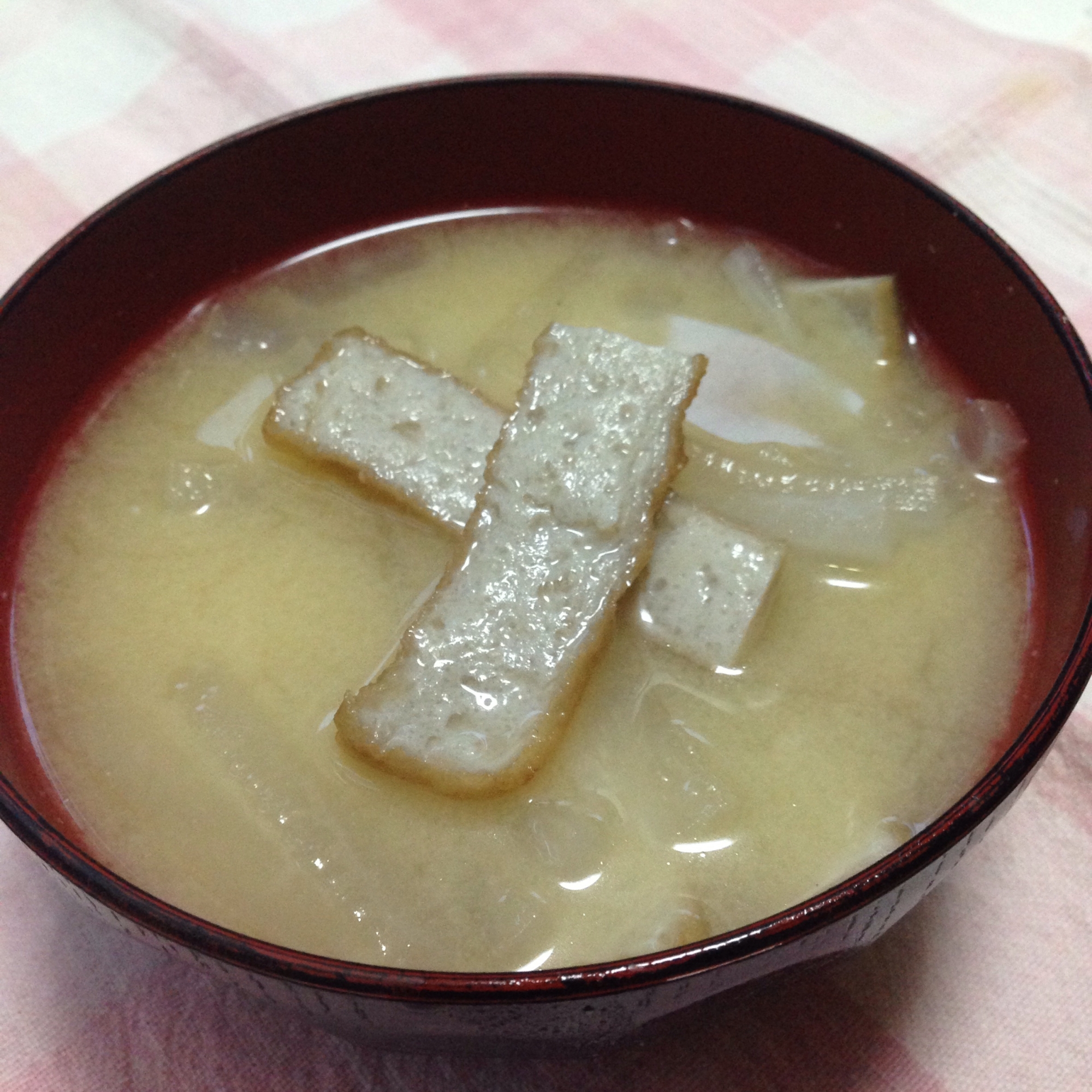 じゃこ天と大根のお味噌汁♪