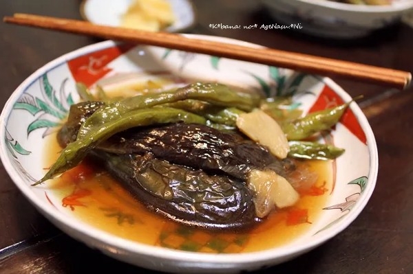 揚げ茄子の煮つけ＊煮魚の煮汁で・・・