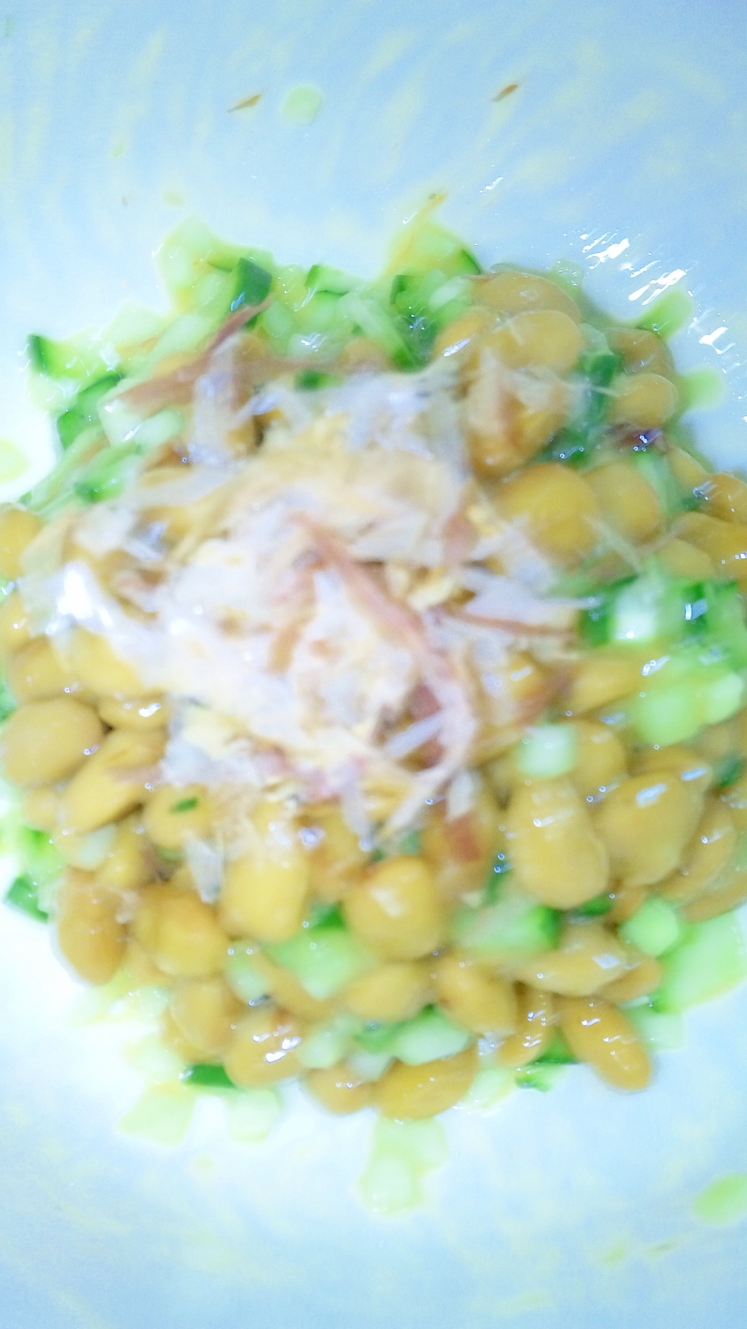 きゅうりの刻み納豆