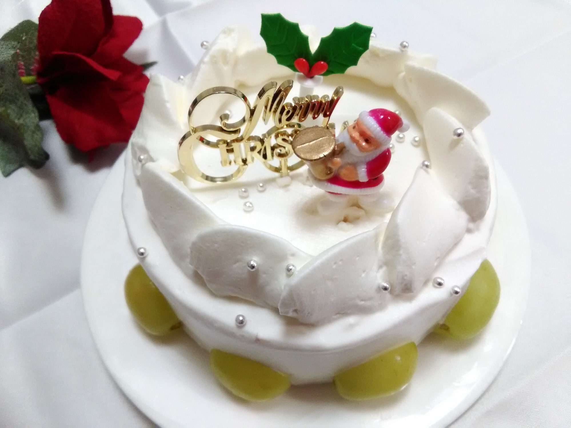 小さくて 可愛い クリスマスケーキ レシピ 作り方 By Tamanoriko 楽天レシピ