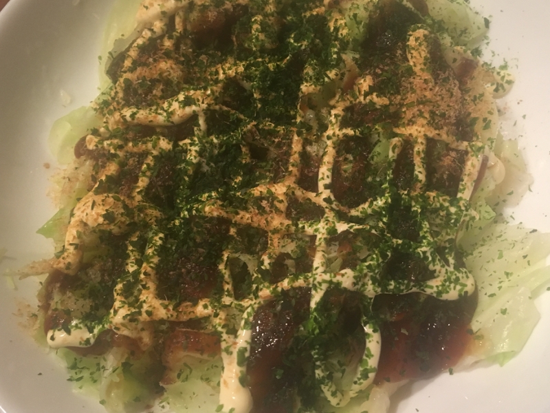 レンジでなんちゃってお好み焼き～