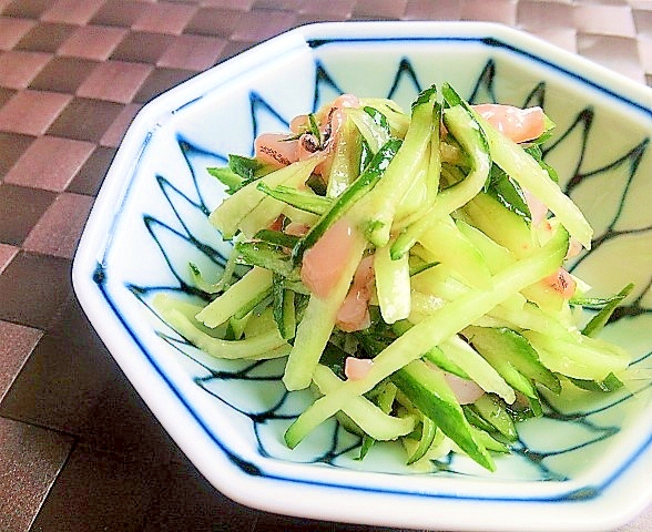 いか明太子ときゅうりの和え物✿