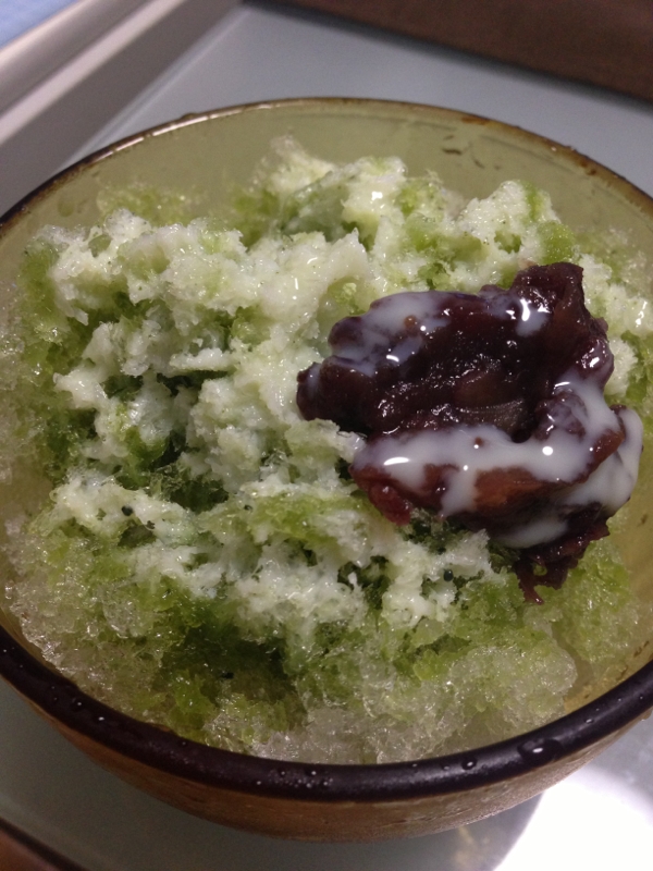 レンジで簡単 かき氷に抹茶シロップ レシピ 作り方 By Aita1102 楽天レシピ