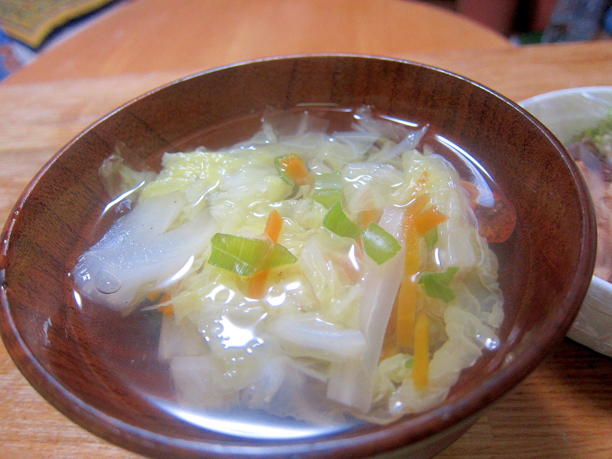 渡り蟹と白菜スープ