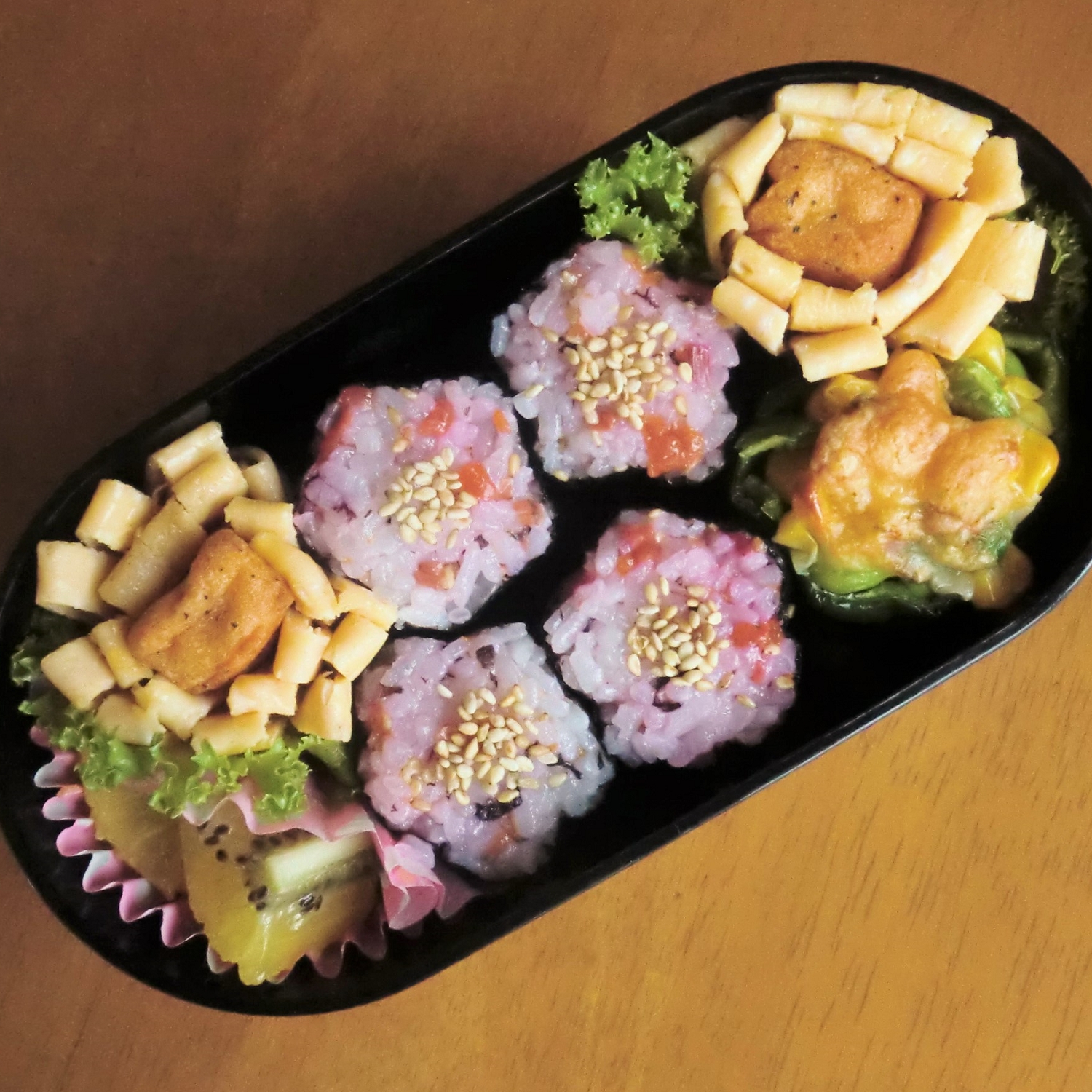 こどものお弁当★お花ごはん&お花玉子