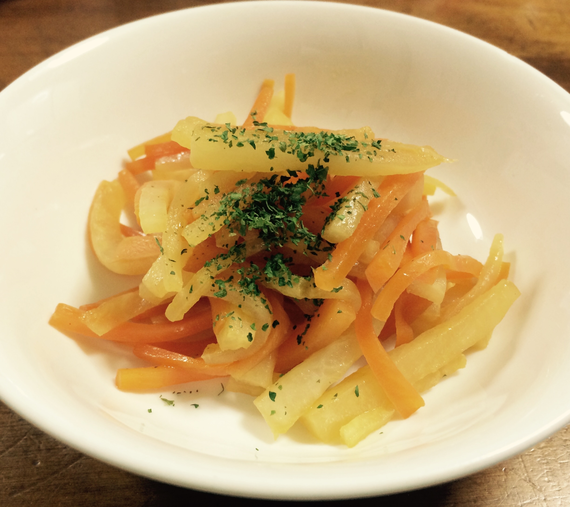 パパッと一品 大根と人参の洋風きんぴら レシピ 作り方 By A Pinky 楽天レシピ