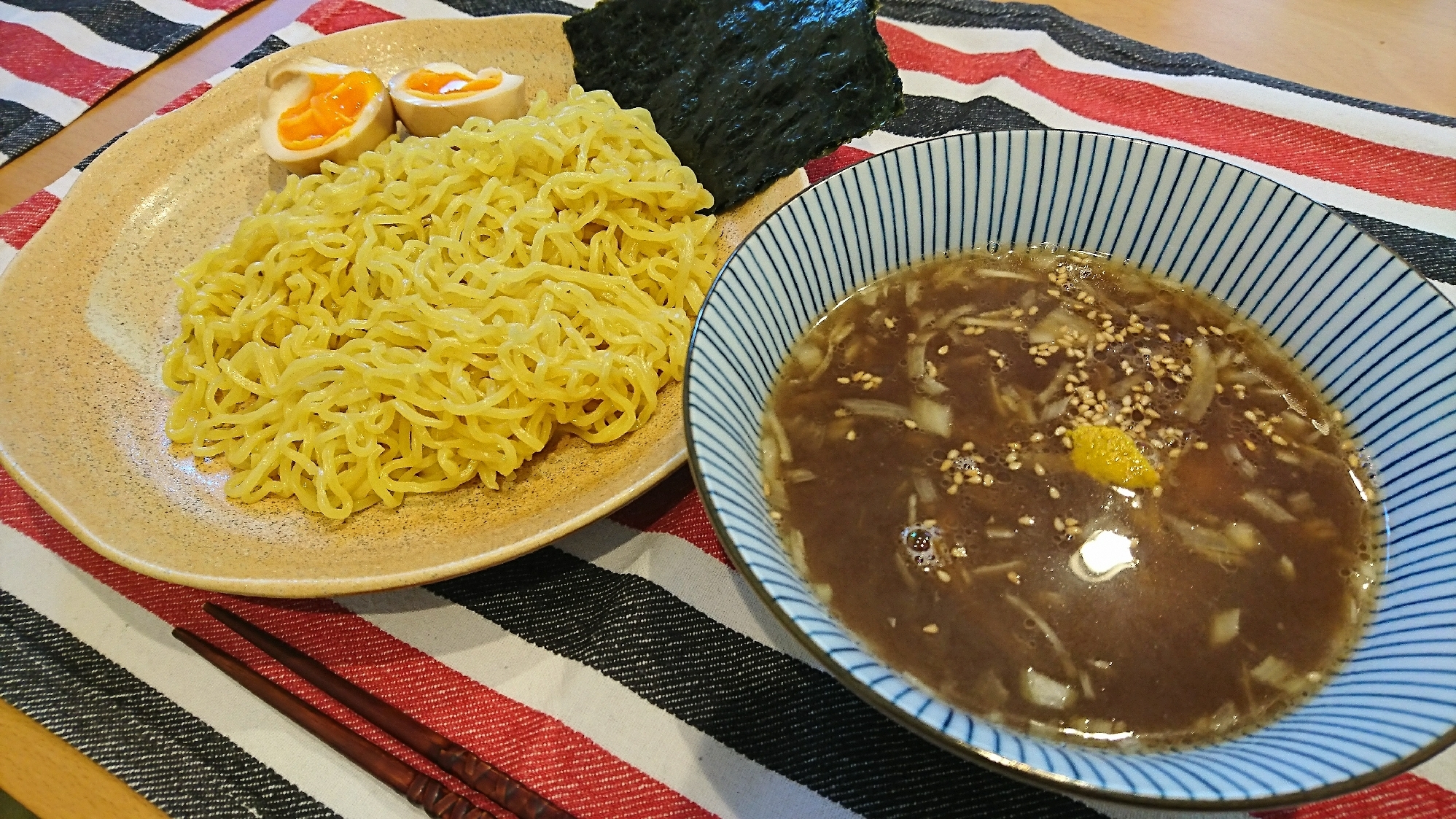 チャーシューのタレでつけ麺！