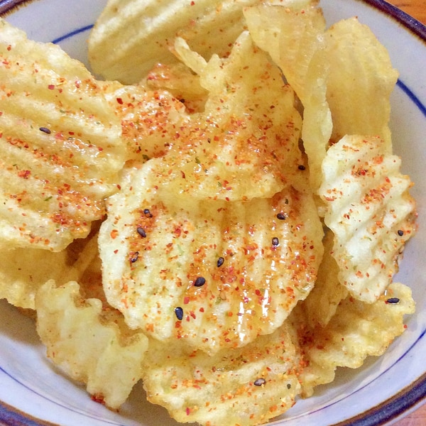 ごま油が香る七味ポテチ レシピ 作り方 By りょうま3784 楽天レシピ ごま油が香る七味ポテチ レシピ 作り方 By りょうま3784 楽天レシピ