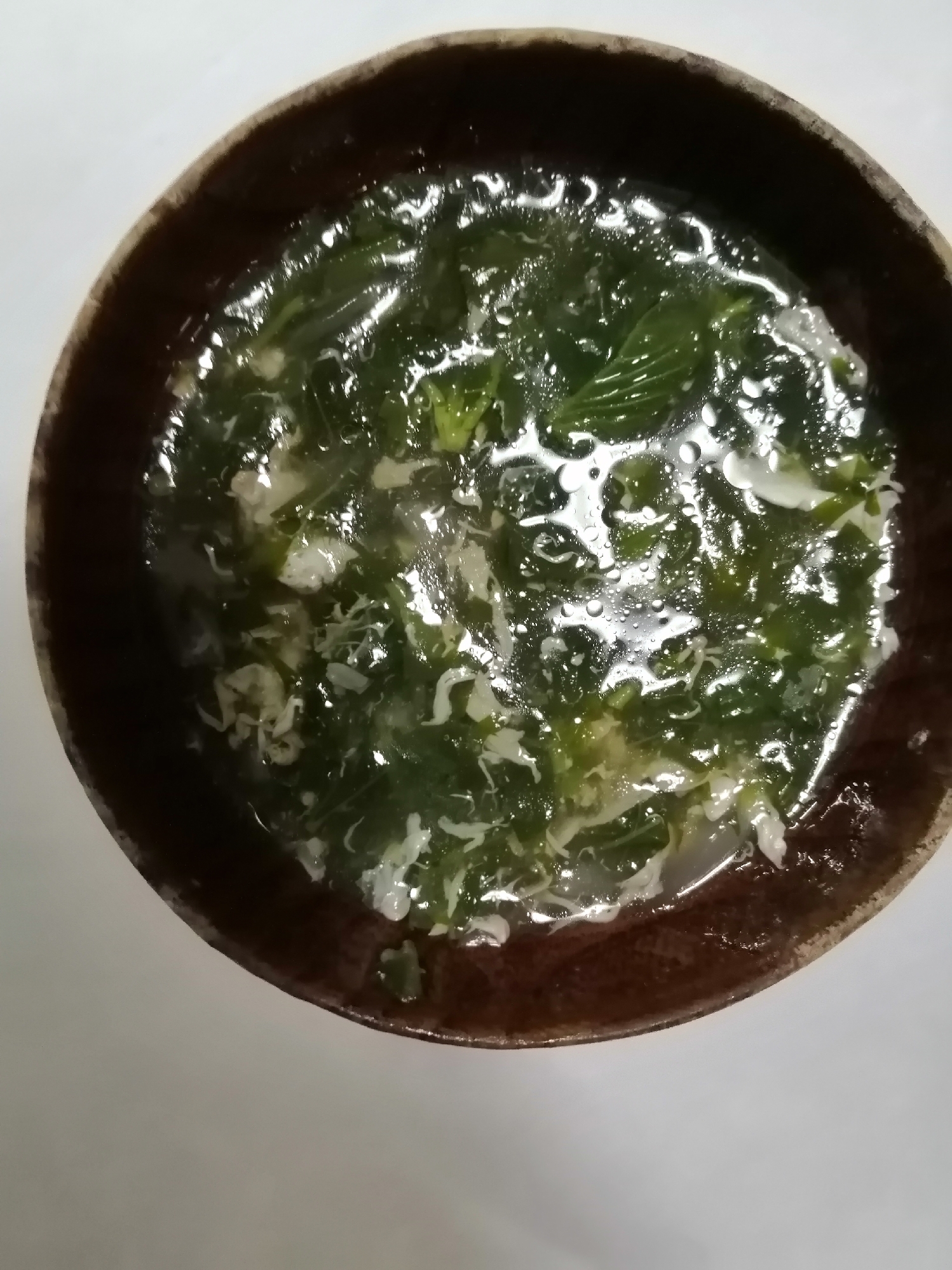 モロヘイヤ卵スープ