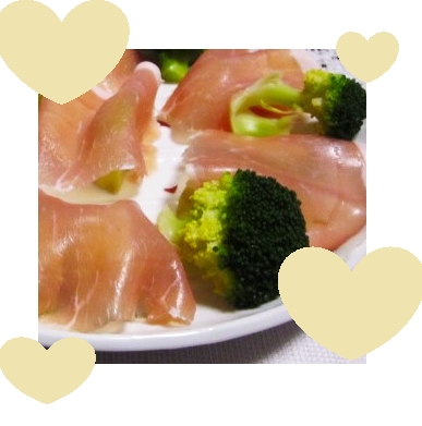 ◆超簡単 生ハムサラダ お好みの野菜でどうぞ