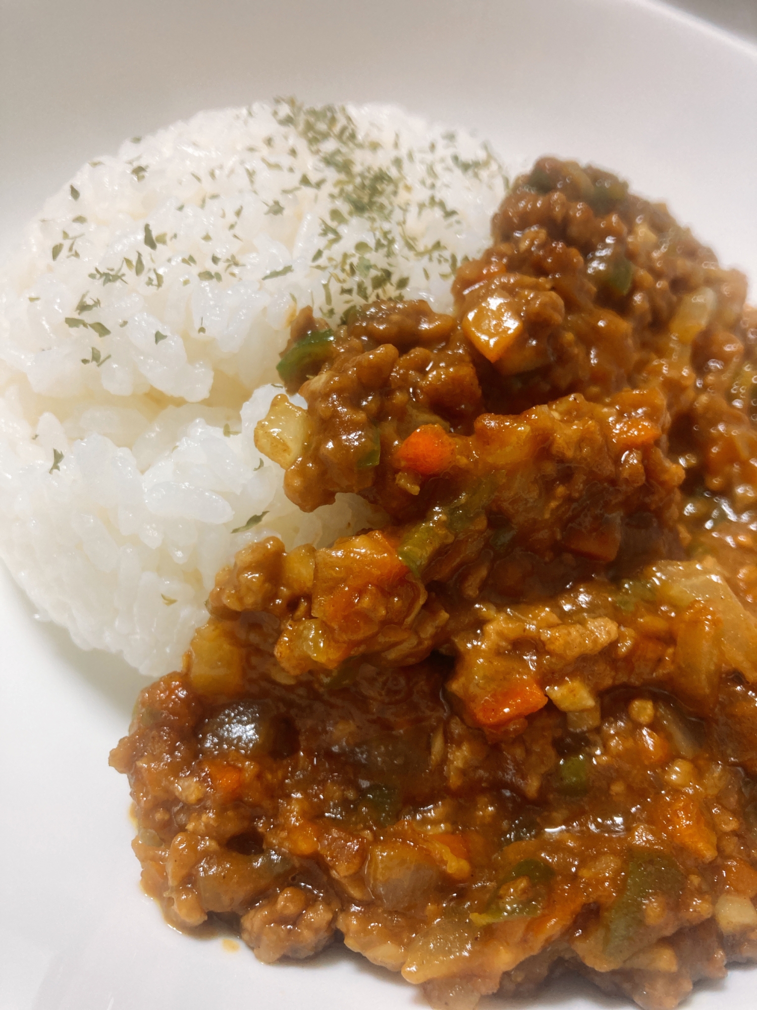 市販のカレールーでキーマカレー