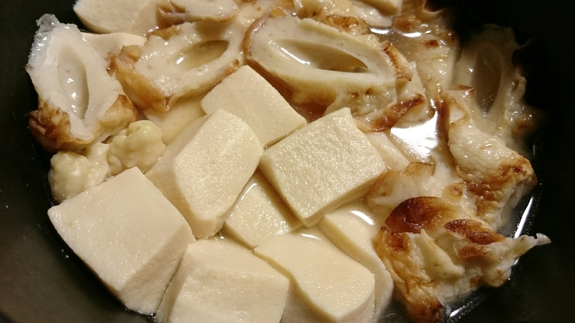 ストウブDE〜とぅるん♪な高野豆腐の含め煮