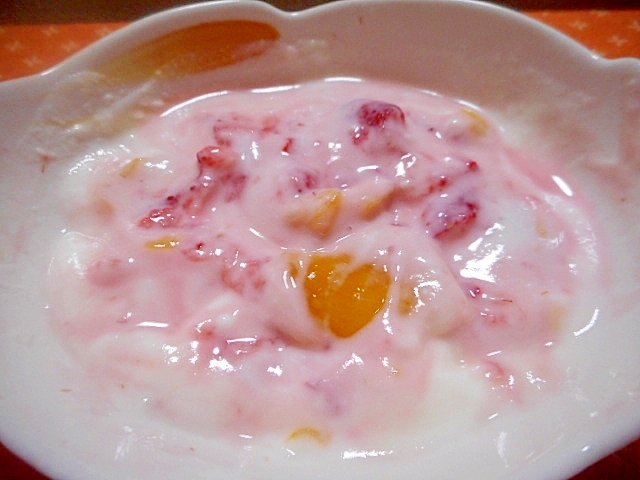 ❀ドライマンゴーとイチゴのヨーグルト❀