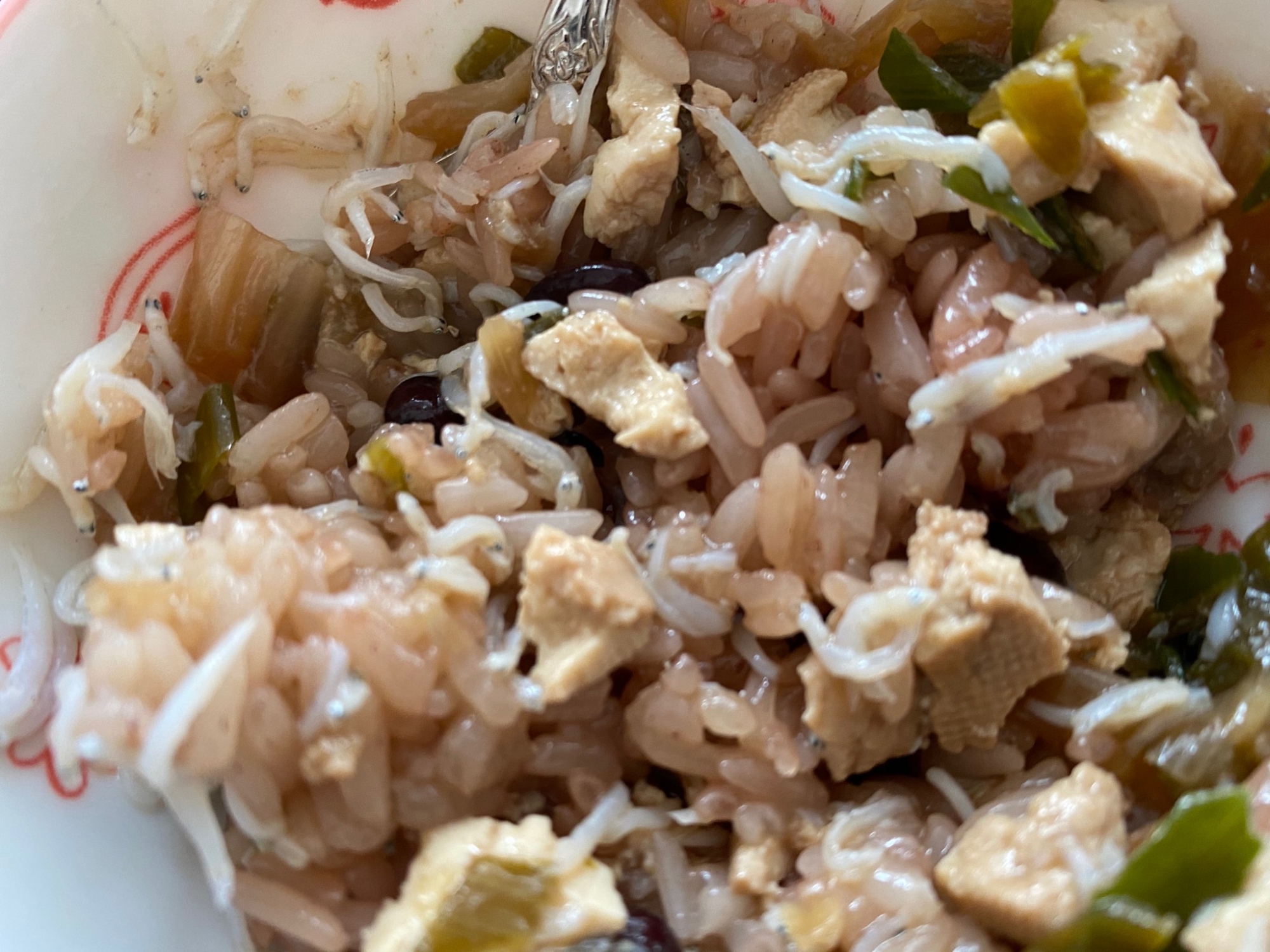 幼児食⭐豆腐としらすの煮物ご飯