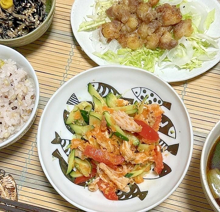 コンビニサラチキ、すりすりにんじんドレスアップの術