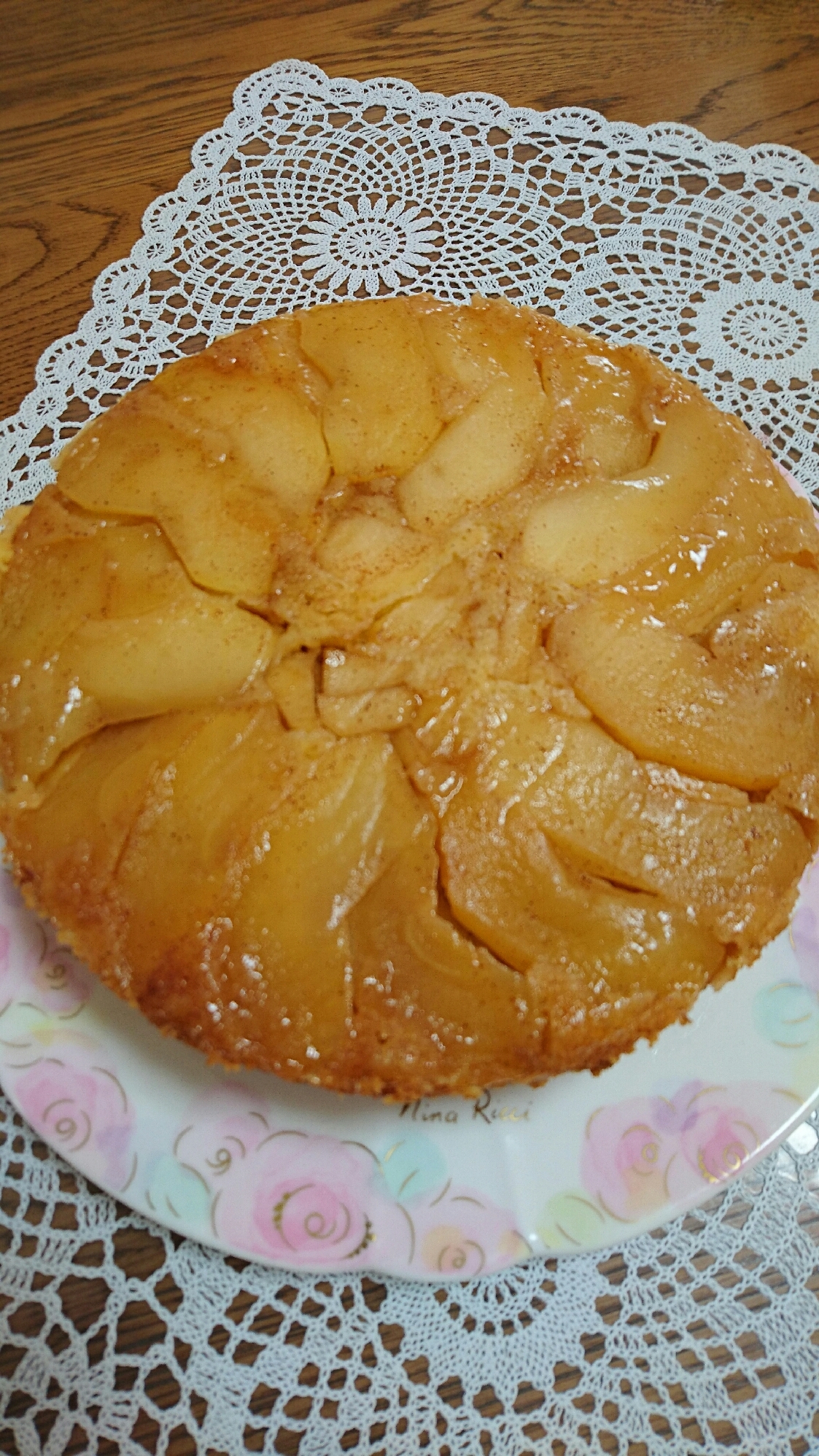 オーブンにお任せ( v^-゜)♪HMリンゴのケーキ