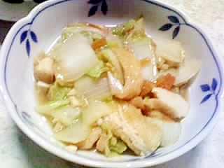 白菜と厚揚げの煮物