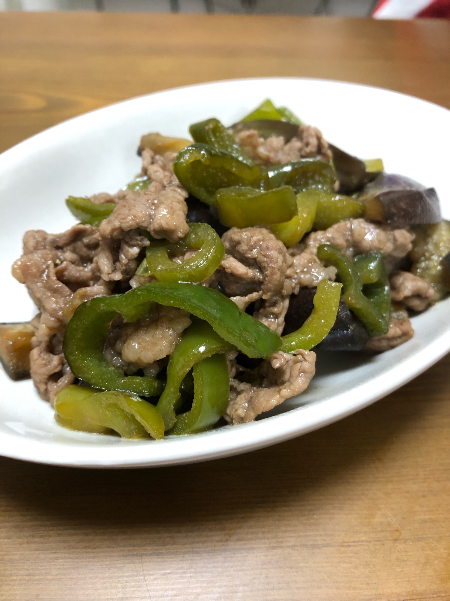 牛肉と茄子のオイスター炒め