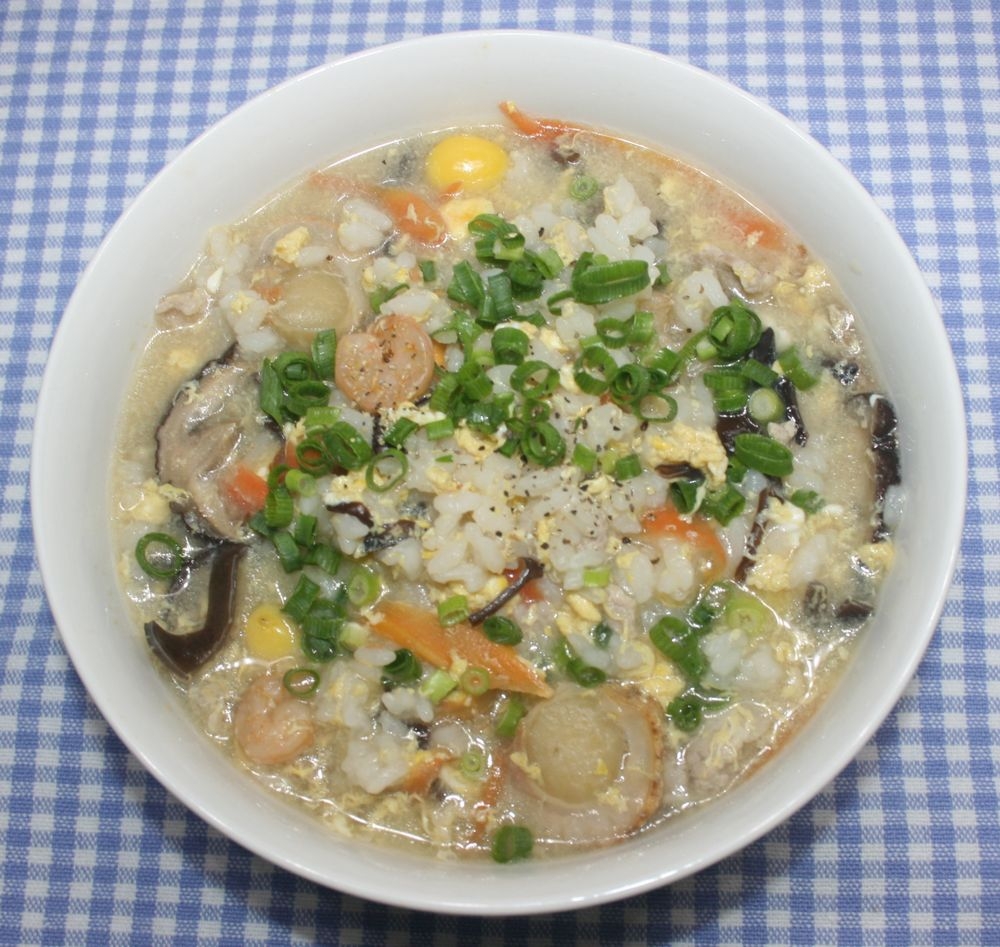 簡単 具だくさん 乾燥ご飯と乾燥食材で八宝雑炊 レシピ 作り方 By 楽天出店店舗 ウミダスジャパン 楽天レシピ