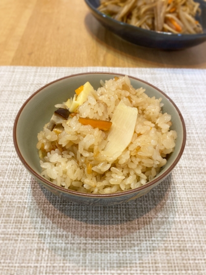 みさきらりんずさん、炊飯器でおこわを作りました♪もちもち食感が、とても美味しくできました(^O^)❣️