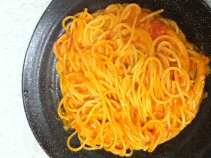 簡単レシピ『トマトクリームパスタ』