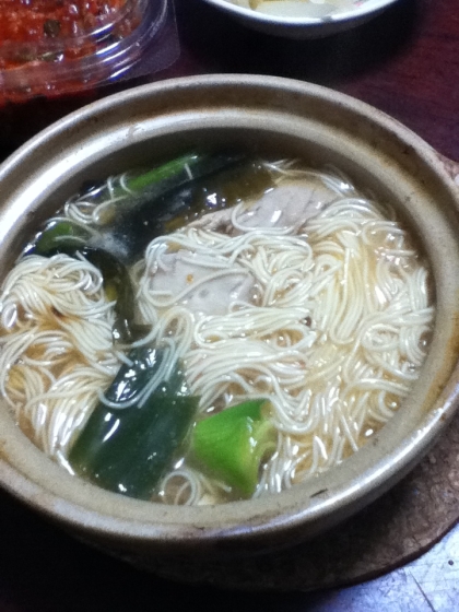 おでんのしめにはそうめん！コンビニおでんでも♪