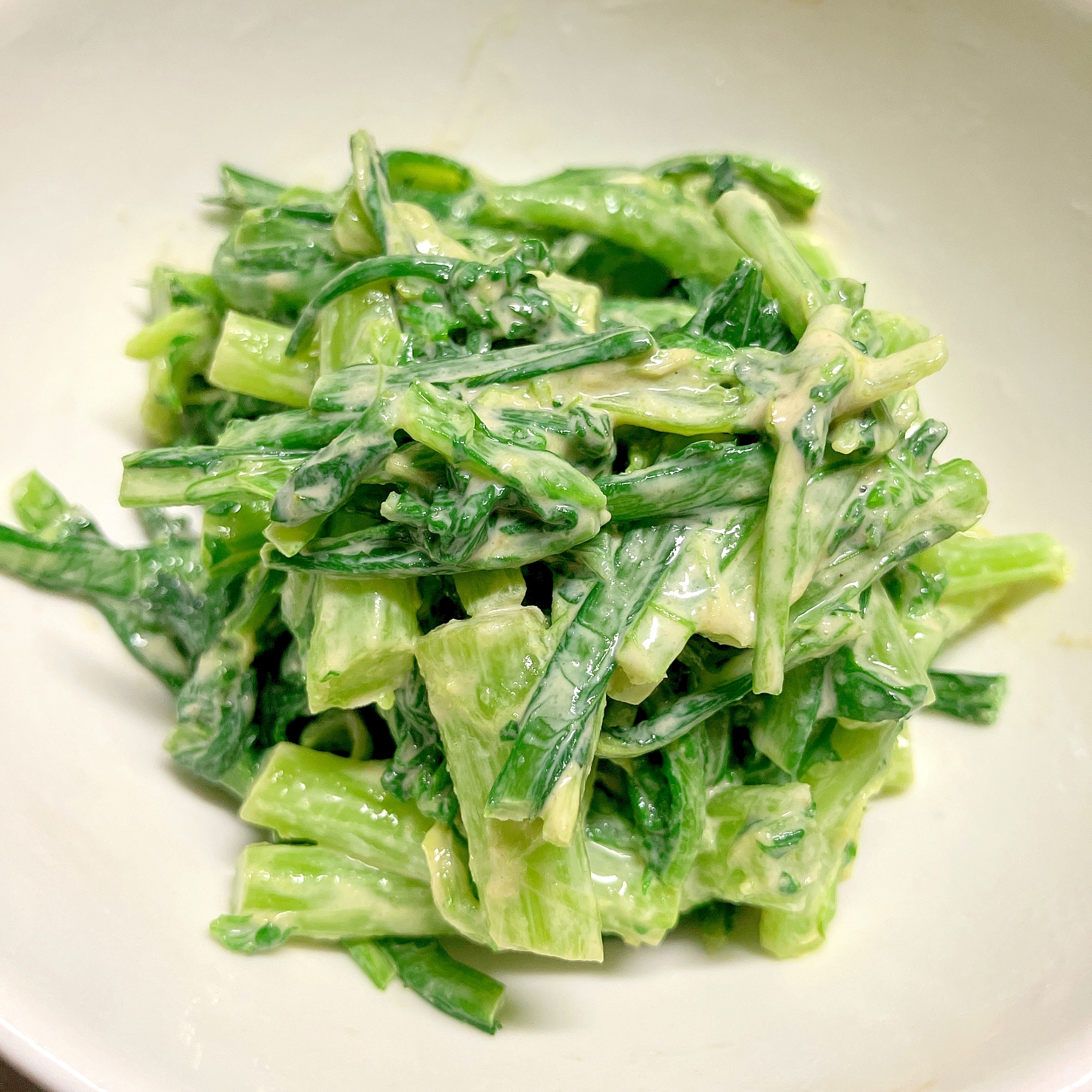 簡単副菜★春菊のゴマポン酢あえ