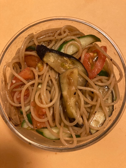 旬の野菜で☆夏のレモン醤油パスタ