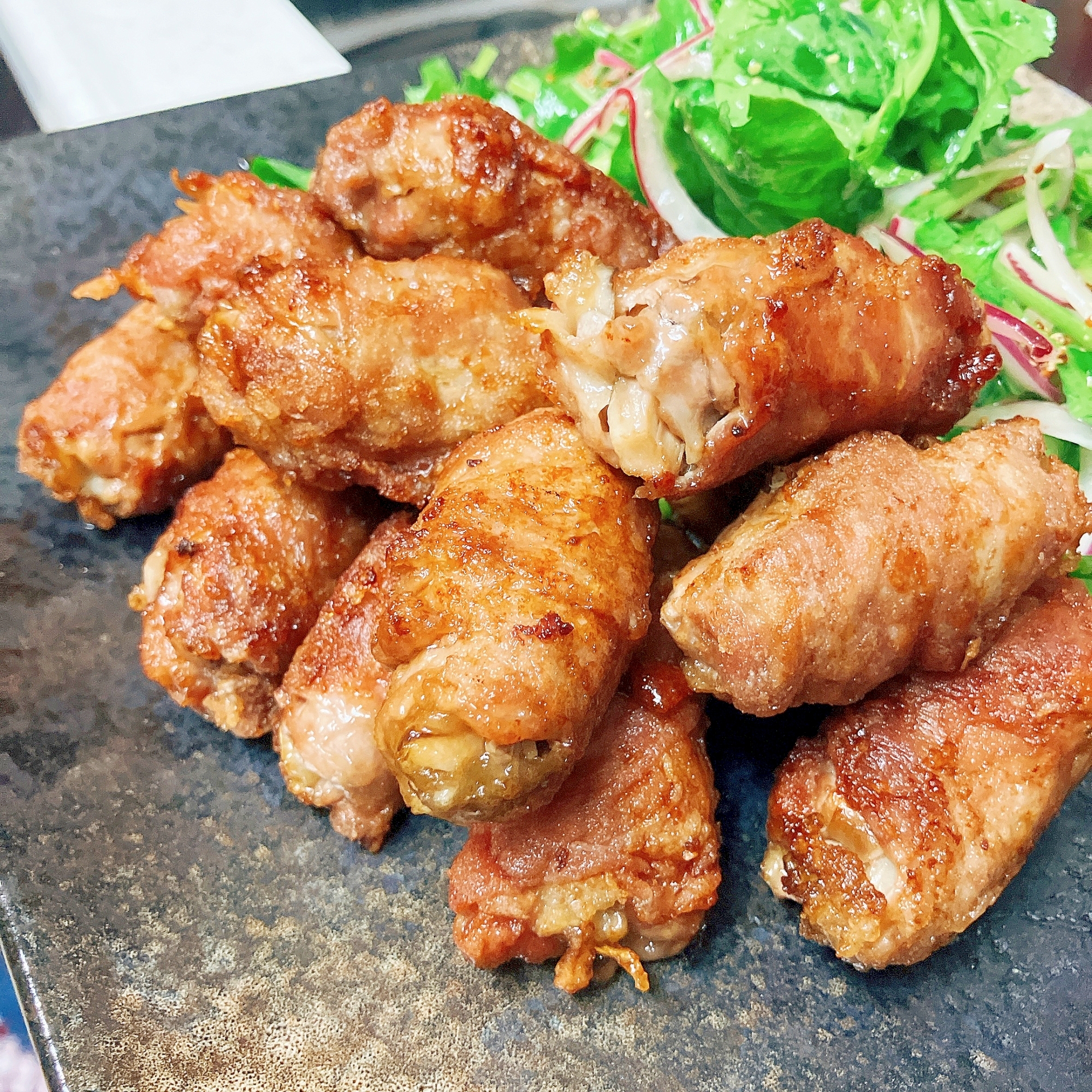 秋味！新生姜とまいたけの肉巻き