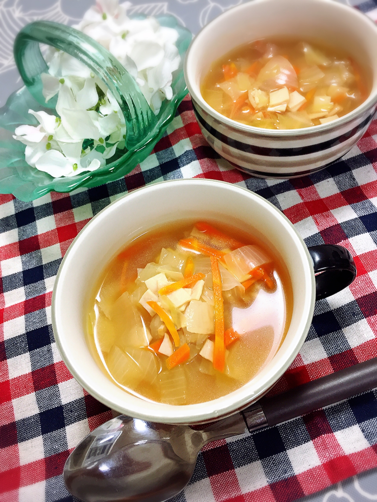 残ったらスープパスタに☆2度美味しい♡野菜スープ♡